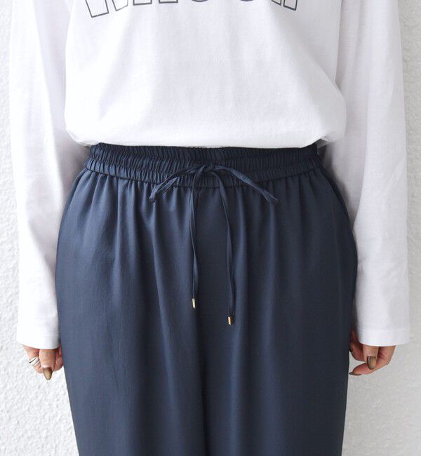 SHIPS for women「〈手洗い可能〉サテン ドロスト パンツ」|その他|