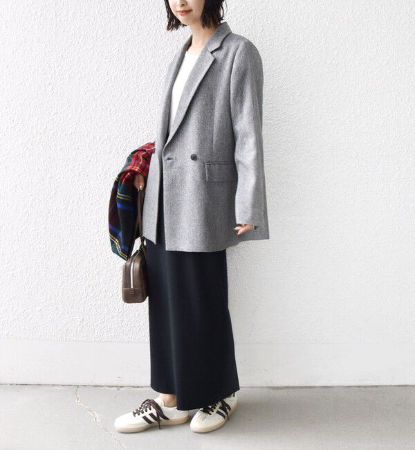 SHIPS for women「〈手洗い可能〉ウール 調 合繊 ダブル ジャケット」|テーラードジャケット|