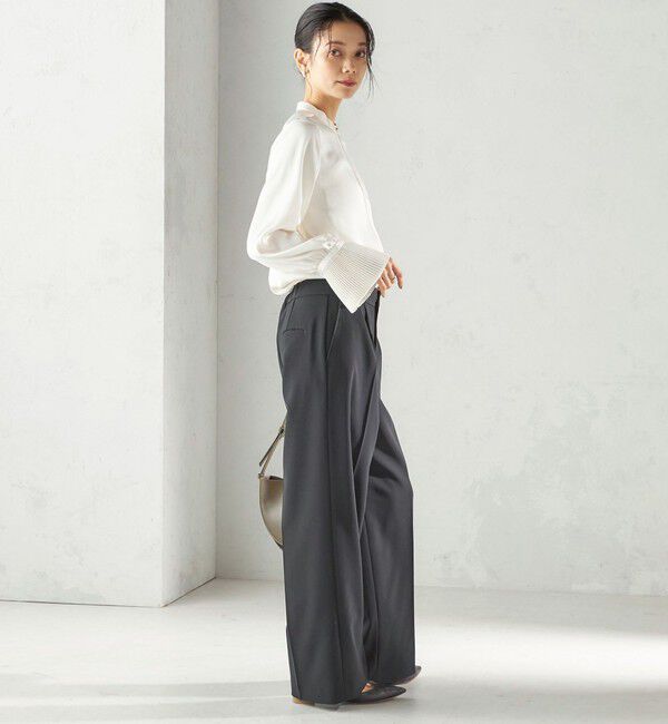 SHIPS for women「〈手洗い可能〉プリーツ 袖 デザイン ブラウス」|シャツ・ブラウス|