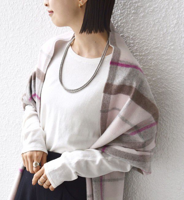 SHIPS for women「〈洗濯機可能〉ラメ クルーネック 長袖 ニット」|ニット・セーター|ホワイト