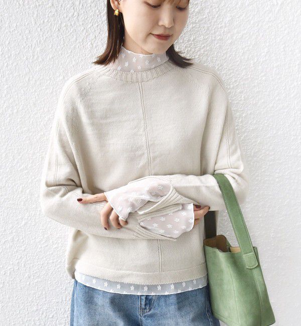 SHIPS for women「【WEB限定】〈手洗い可能〉ホールガーメント ドルマン ニット」|ニット・セーター|