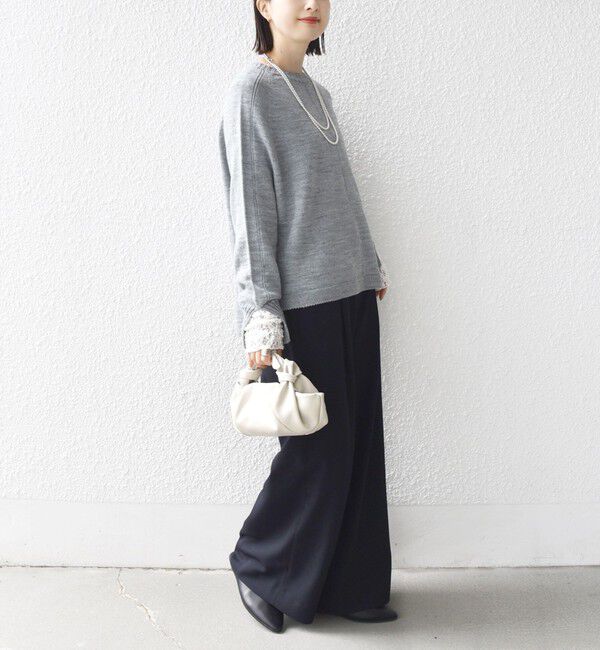 SHIPS for women「【WEB限定】〈手洗い可能〉ホールガーメント ドルマン ニット」|ニット・セーター|