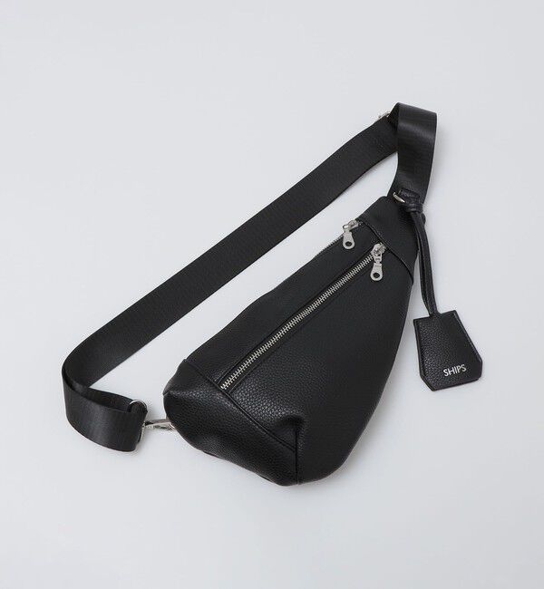 SHIPS「【WEB限定】SHIPS: 合成皮革 ティアーズルック ワンショルダー バッグ」|ショルダー・メッセンジャー|