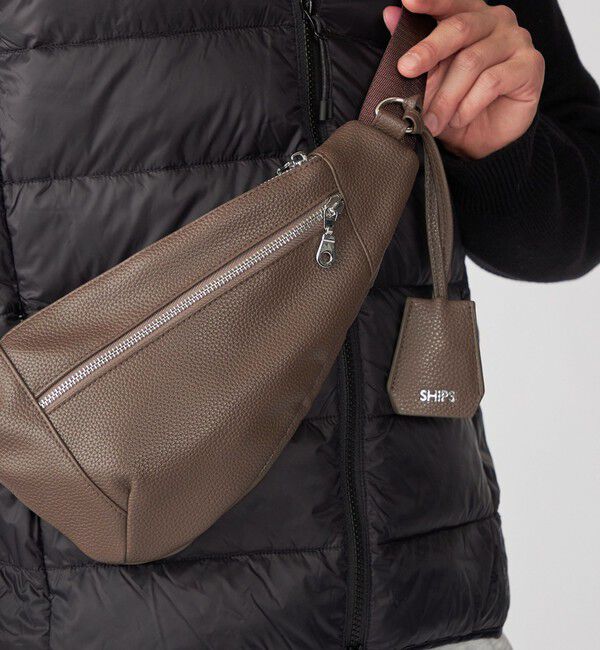 SHIPS「【WEB限定】SHIPS: 合成皮革 ティアーズルック ワンショルダー バッグ」|ショルダー・メッセンジャー|
