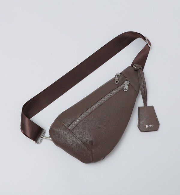 SHIPS「【WEB限定】SHIPS: 合成皮革 ティアーズルック ワンショルダー バッグ」|ショルダー・メッセンジャー|