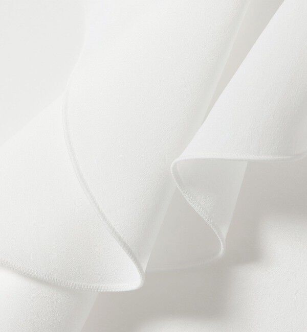 SHIPS for women「《予約》〈手洗い可能〉ジョーゼット フリル カラー ブラウス（セレモニー対応可）」|シャツ・ブラウス|