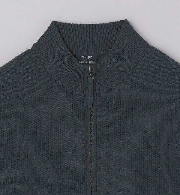 SHIPS「SHIPS: 〈手洗い可能〉SOLOTEX(R) ピケ ドライバーズ ニット」|カーディガン|