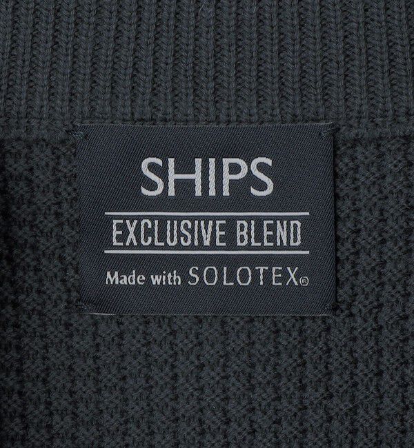 SHIPS「SHIPS: 〈手洗い可能〉SOLOTEX(R) ピケ ドライバーズ ニット」|カーディガン|