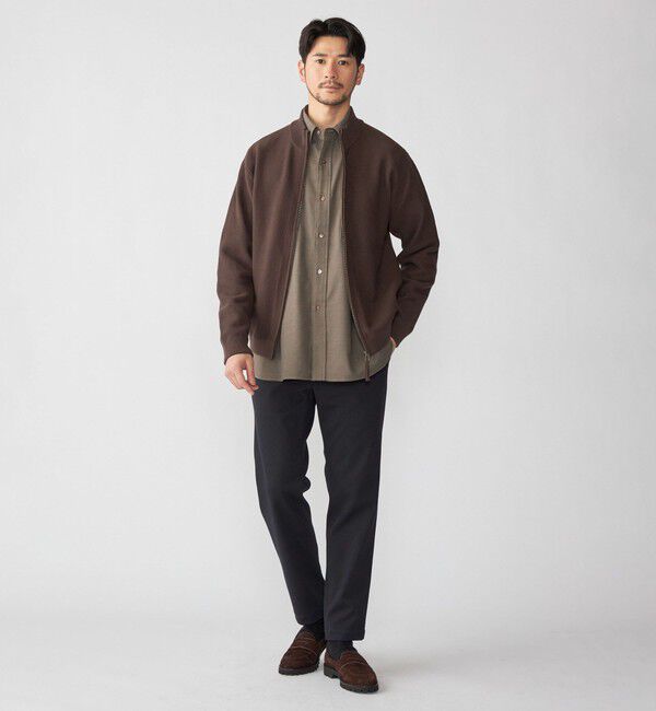 SHIPS「SHIPS: 〈手洗い可能〉SOLOTEX(R) ピケ ドライバーズ ニット」|カーディガン|