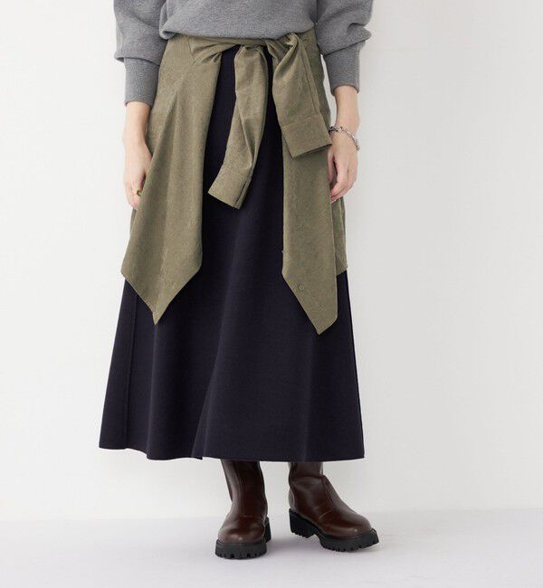 SHIPS Colors 「SHIPS Colors:〈手洗い可能〉ジャージーメルトン ポケット フレアスカート2◇」|フレア|