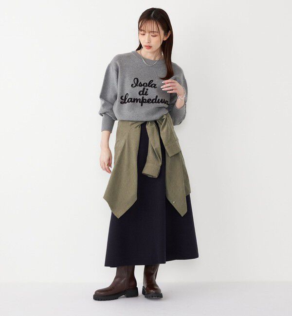 SHIPS Colors 「SHIPS Colors:〈手洗い可能〉ジャージーメルトン ポケット フレアスカート2◇」|フレア|