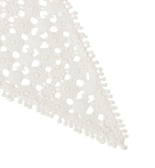 SHIPS for women「【SHIPS別注】BINDU: レース トライアングル スカーフ」|バンダナ・スカーフ|