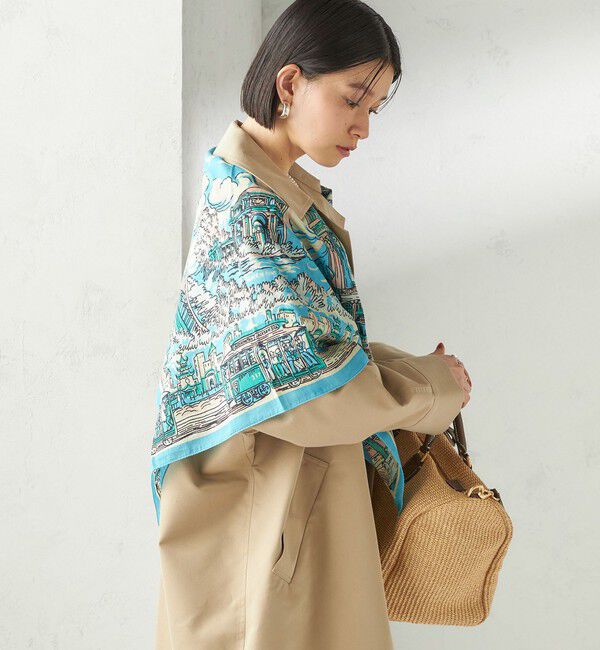 SHIPS for women「【SHIPS別注】BINDU: マップ スカーフ 100&times;100」|バンダナ・スカーフ|