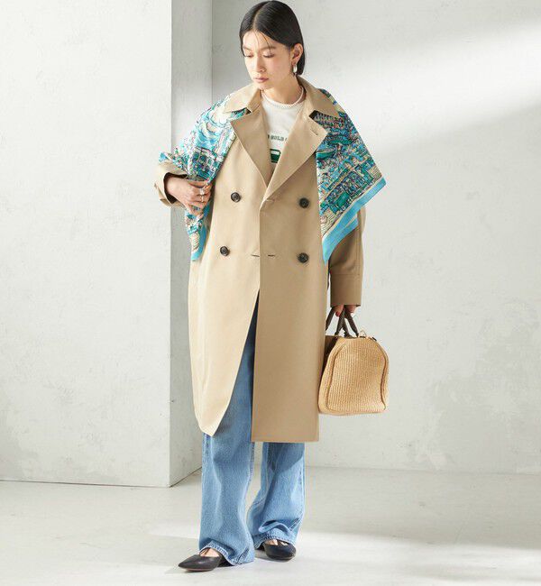 SHIPS for women「【SHIPS別注】BINDU: マップ スカーフ 100&times;100」|バンダナ・スカーフ|