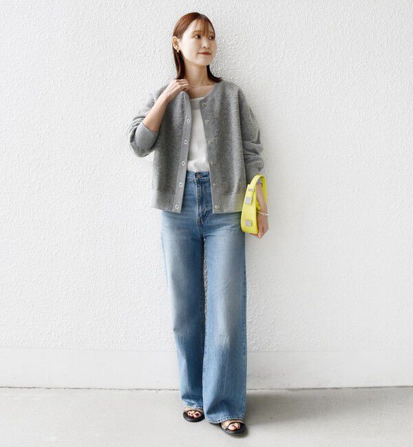 SHIPS for women「〈手洗い可能〉スライバー スナップ ボタン カーディガン」|カーディガン|