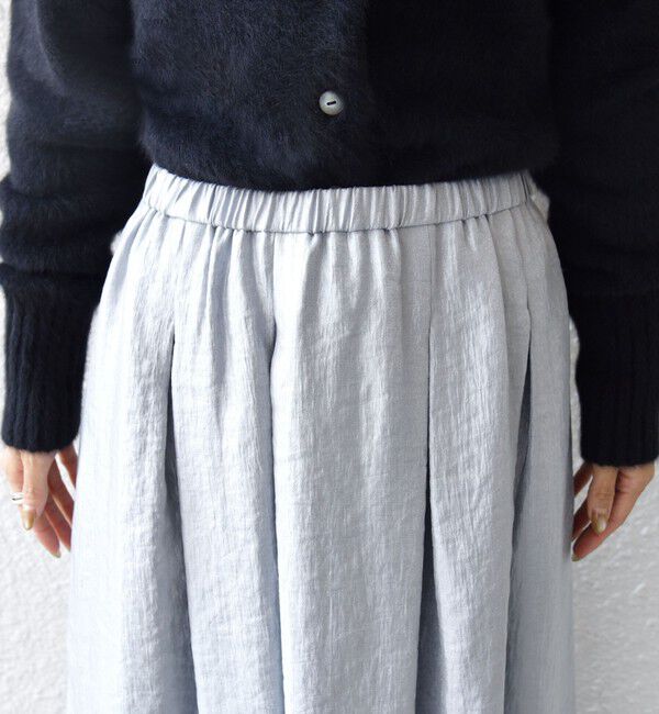 SHIPS for women「〈手洗い可能〉シャイニー フレア スカート」|スカート|