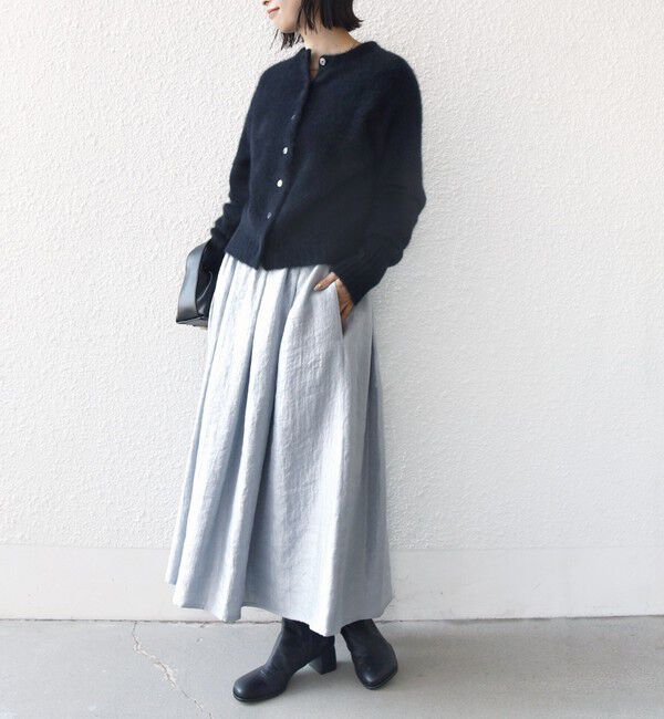 SHIPS for women「〈手洗い可能〉シャイニー フレア スカート」|スカート|