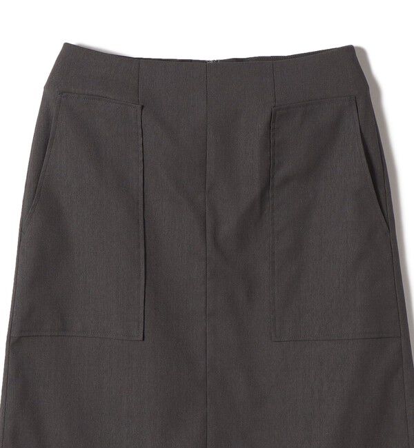 SHIPS for women「〈UVカット・吸水速乾・手洗い可能〉綿麻混 オックス ポケット タイト スカート」|スカート|