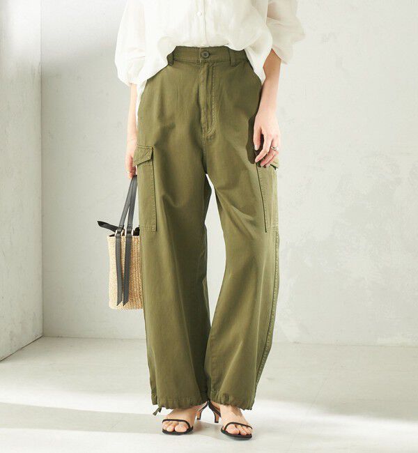 SHIPS for women「【SHIPS別注】GUNG HO:〈洗濯機可能〉パラシュート パンツ」|カーゴ|