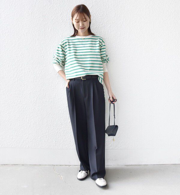 SHIPS for women「【SHIPS別注】TENNESSEE:〈洗濯機可能〉ワイド ボーダー TEE」|Tシャツ・カットソー|