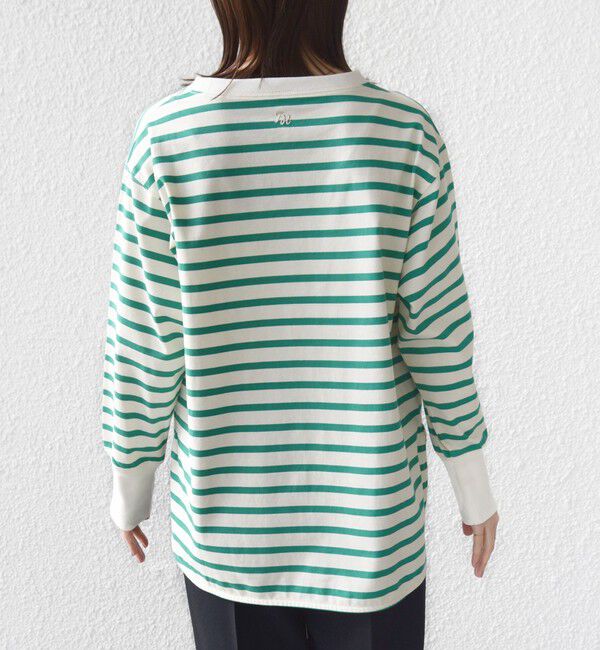 SHIPS for women「【SHIPS別注】TENNESSEE:〈洗濯機可能〉ワイド ボーダー TEE」|Tシャツ・カットソー|