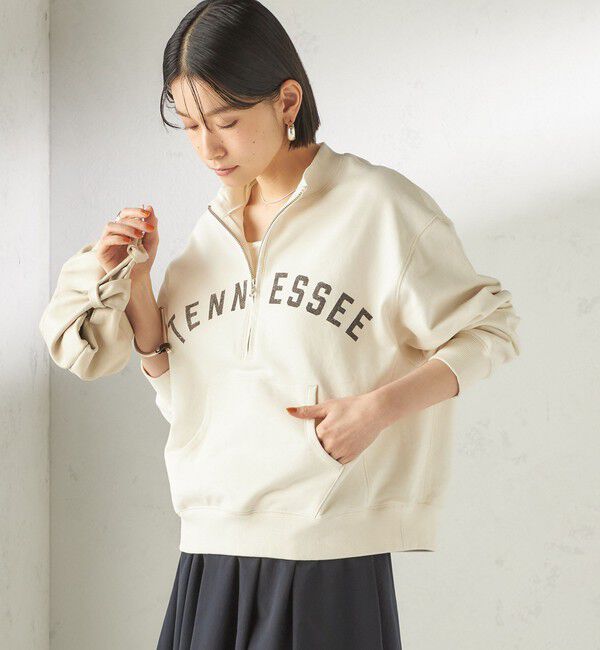 SHIPS for women「【SHIPS別注】TENNESSEE:〈洗濯機可能〉ハーフ ジップ スウェット」|スウェット・ジャージ|