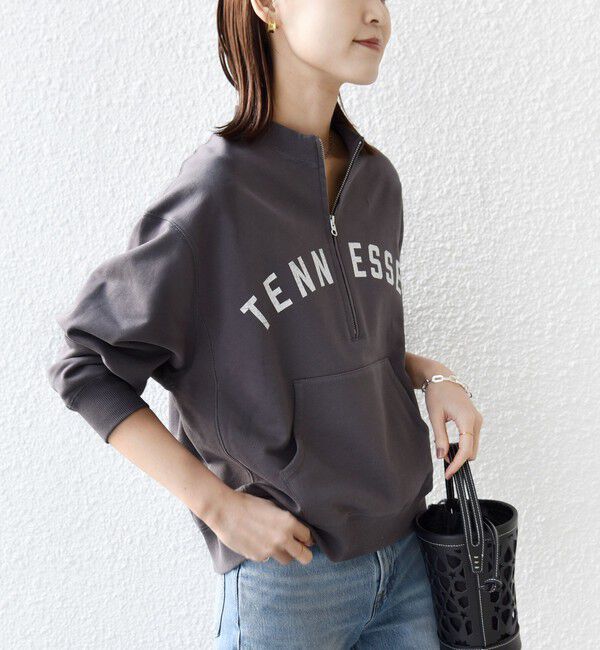 SHIPS for women「【SHIPS別注】TENNESSEE:〈洗濯機可能〉ハーフ ジップ スウェット」|スウェット・ジャージ|