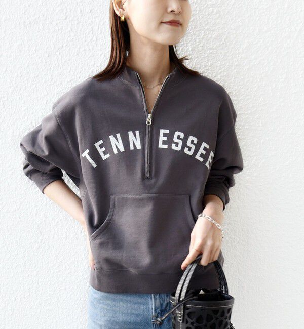 SHIPS for women「【SHIPS別注】TENNESSEE:〈洗濯機可能〉ハーフ ジップ スウェット」|スウェット・ジャージ|