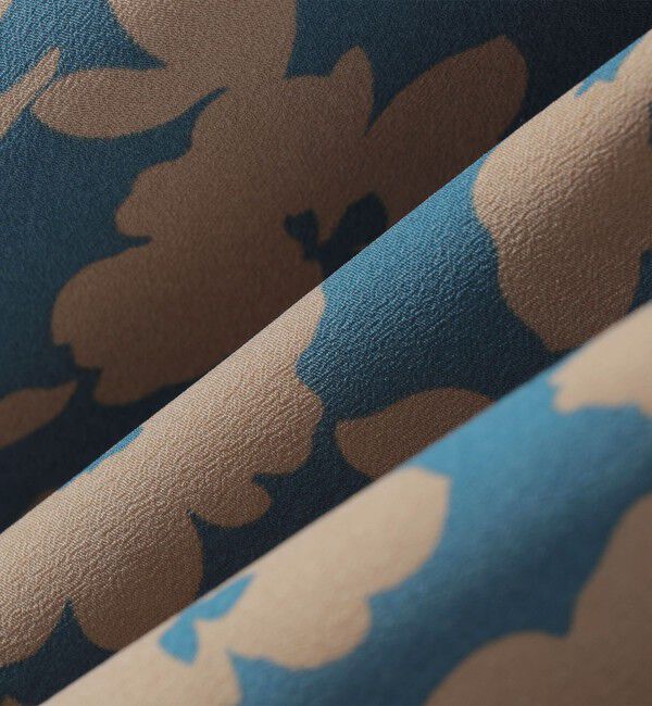 SHIPS for women「【WEB限定】〈手洗い可能〉ドット 花柄 袖 シャーリング ブラウス」|シャツ・ブラウス|