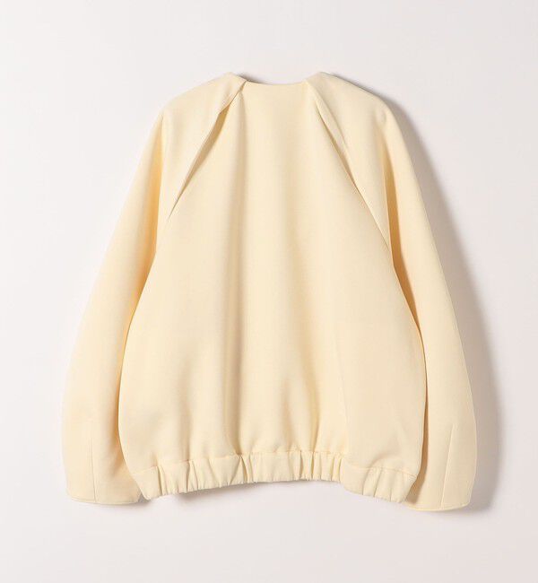 SHIPS any「SHIPS any:〈洗濯機可能〉ジャージー ギャザー コンパクト ブルゾン」|ブルゾン・スタジャン|