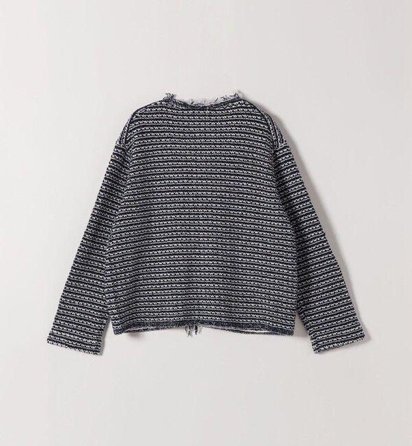 SHIPS any「SHIPS any:〈手洗い可能〉ツイード ライク フリンジ ニット ジャケット カーディガン」|カーディガン|