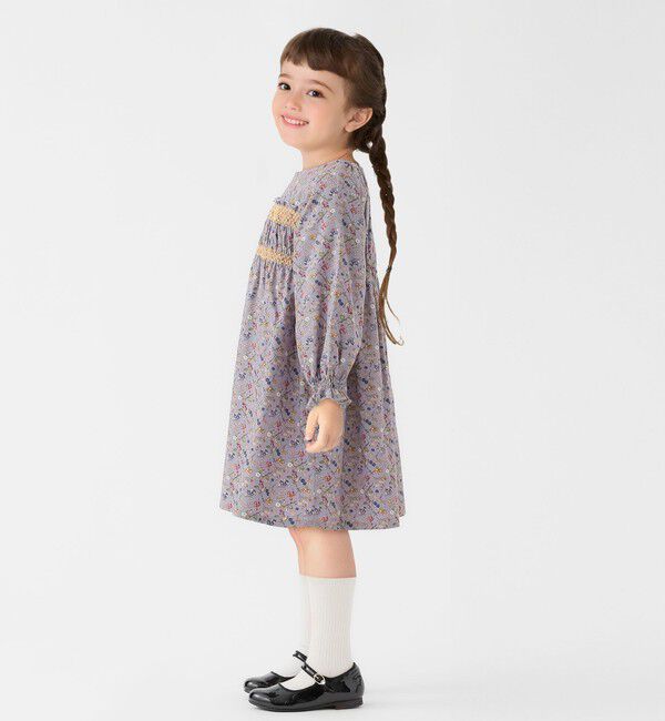 SHIPS Colors 「SHIPS Colors:90～140cm/〈洗濯機可能〉スモッキング フラワーワンピース◇」|ワンピース|