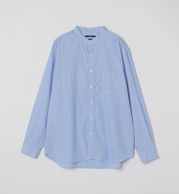 SHIPS「SHIPS: バンドカラー ブロード シャツ ロングスリーブ」|シャツ・ブラウス|