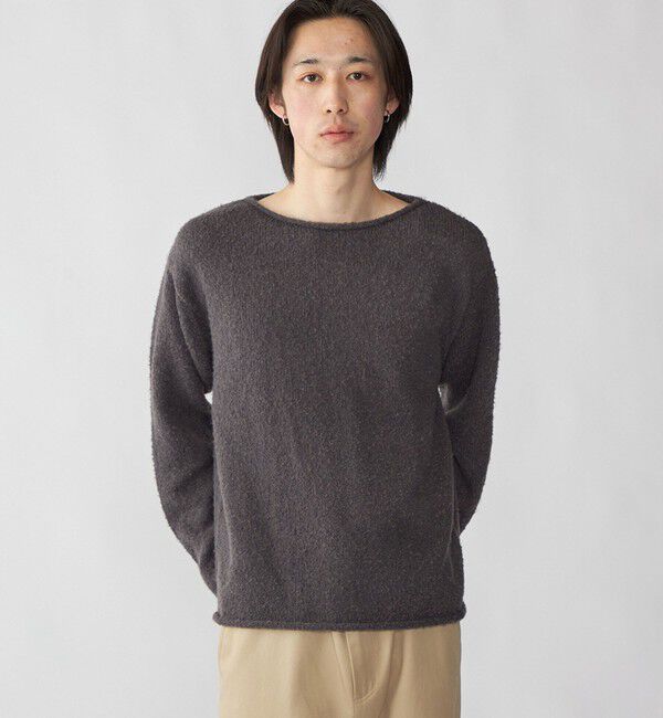 SHIPS「City Ambient Products: スーパーソフト ブークレ ロール ニット」|ニット・セーター|
