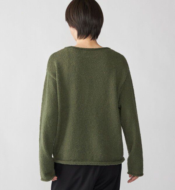 SHIPS「City Ambient Products: スーパーソフト ブークレ ロール ニット」|ニット・セーター|