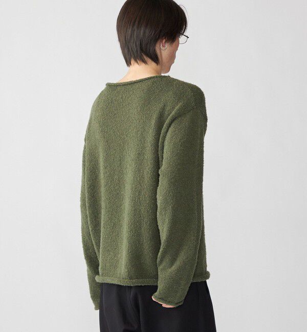 SHIPS「City Ambient Products: スーパーソフト ブークレ ロール ニット」|ニット・セーター|