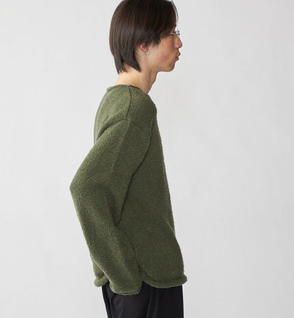 SHIPS「City Ambient Products: スーパーソフト ブークレ ロール ニット」|ニット・セーター|