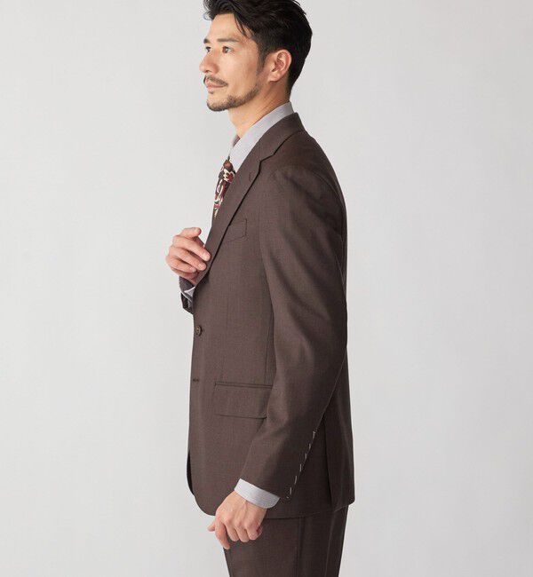 SHIPS「Valditaro: ウール ブラウン ソリッド スーツ」|スーツ|