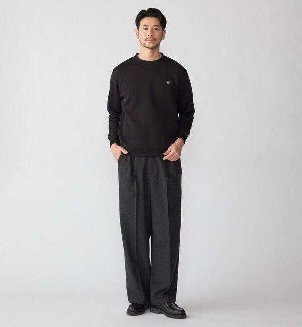 SHIPS「【WEB限定】SHIPS: コットンポリ ダブルニット トレーナー (セットアップ対応)」|スウェット・ジャージ|