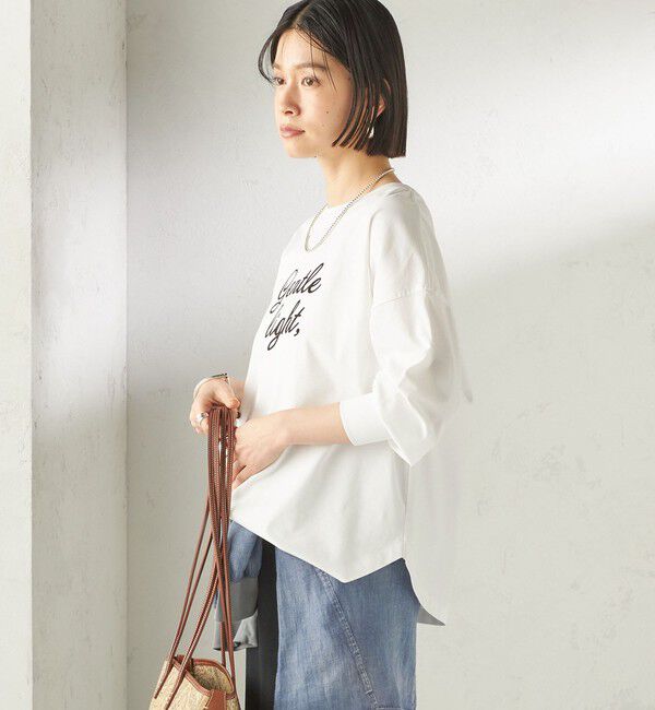 SHIPS for women「【SHIPS別注】81BRANCA: プリント ロングスリーブ TEE」|Tシャツ・カットソー|