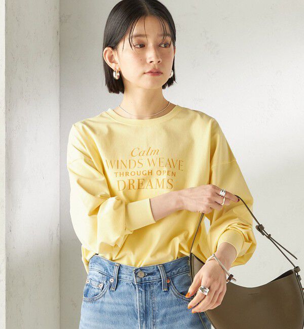 SHIPS for women「【SHIPS別注】81BRANCA: プリント ロングスリーブ TEE」|Tシャツ・カットソー|