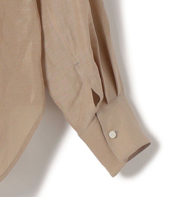 SHIPS for women「《一部追加予約》〈手洗い可能〉IMPERIAL LINEN 混 オーバー サイズ シャツ」|シャツ・ブラウス|