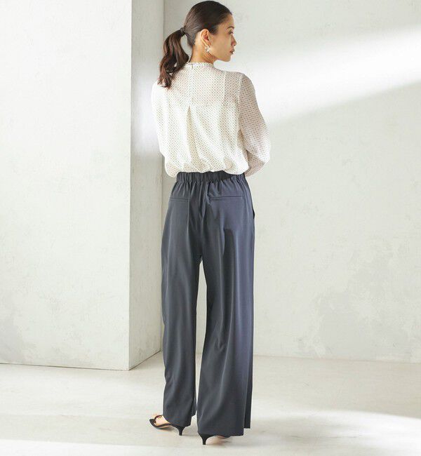 SHIPS for women「〈手洗い可能〉プリント タイ 長袖 ブラウス」|シャツ・ブラウス|