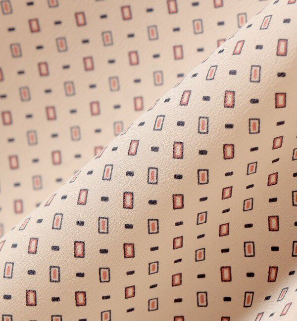 SHIPS for women「〈手洗い可能〉プリント タイ 長袖 ブラウス」|シャツ・ブラウス|