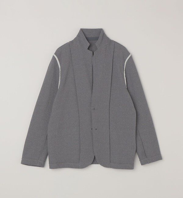 SHIPS any「SHIPS any:〈洗濯機可能〉TEXBRID(R) リネン混 タックハニカム ニット ジャケット◇」|テーラードジャケット|