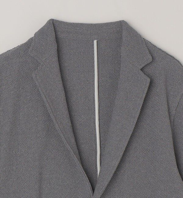 SHIPS any「SHIPS any:〈洗濯機可能〉TEXBRID(R) リネン混 タックハニカム ニット ジャケット◇」|テーラードジャケット|