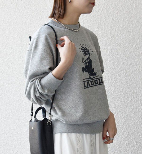 SHIPS any「《一部追加予約》【SHIPS any別注】THE KNiTS:〈洗濯機可能〉ロゴ プリント スウェット 26SS」|スウェット・ジャージ|