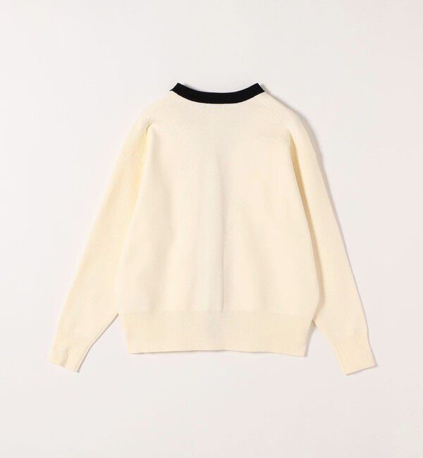 SHIPS any「《追加予約》SHIPS any:〈手洗い可能〉バイカラー スキッパー ニット カーディガン」|カーディガン|