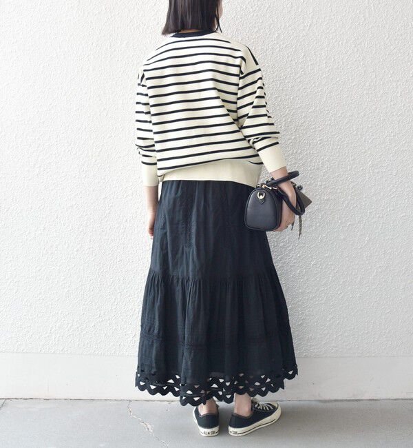 SHIPS any「《追加予約》SHIPS any:〈手洗い可能〉バイカラー スキッパー ニット カーディガン」|カーディガン|