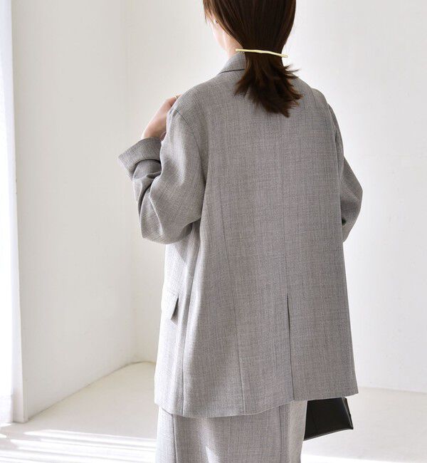 quaranciel「quaranciel:〈手洗い可能〉ウーステッド テーラード オーバー ジャケット（セットアップ対応）」|テーラードジャケット|